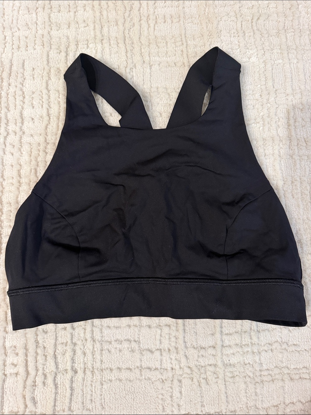 Lululemon Black Women's High-Neck Sports Bra